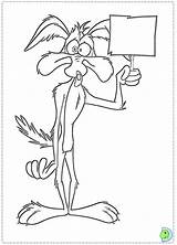 Coyote Wile Looney Tunes Dinokids Correcaminos Wylie Toons Avery Caminos sketch template