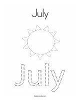 July Coloring Pages sketch template