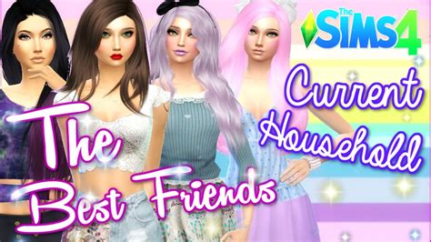 sims  current household   friends youtube