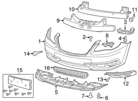 bumper components front   chrysler  tascapartscom