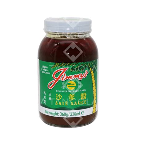 satay sauce ‘jimmy 330ml tangola pty ltd