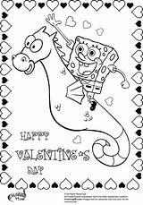 Valentines Coloring Valentine Pages Spongebob Color Boy Printable Print Getcolorings Colorings Sandy Squirrel sketch template