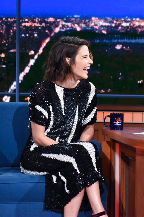 cobie smulders pretty much nails it on the late show with stephen