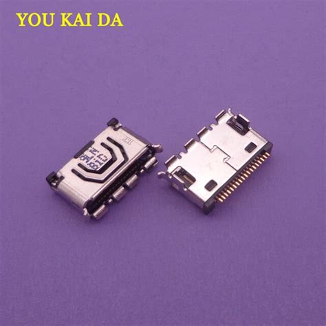 pcs pin mini io  pin receptacle tablet pc mobile phone netbook usb connector jack charging