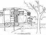 Trailer Aero Boles Coloring Camper Printable Clipart Vintage Instant Pages Travel Etsy Owl Bats Pumpkin Camping Winnebago Wimsical Items Trailers sketch template