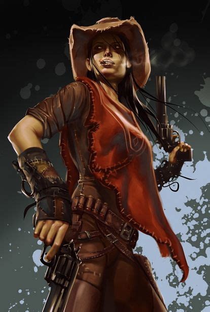 Gunslinger Steampunk Characters Art Female Characters