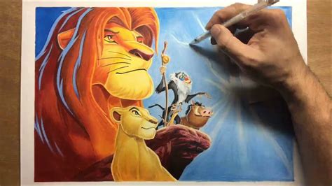 drawing  lion king timelapse artology youtube