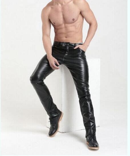 hot new men s casual slim fit skinny warm pu leather boots