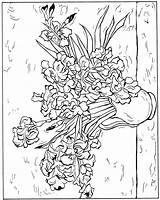 Gogh Kleurplaten Kleurplaat 1890 Irissen Malvorlage Pintor Coloringhome Opere Starry Colorear Irises Sternennacht Sunflowers Kleurplaatjes Pagine Adulti Funcom Art65 Abrir sketch template