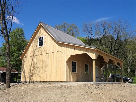 custom built barn style garage