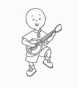 Caillou Coloring Pages Printable Games Choose Board Kids sketch template