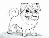 Pug Coloring Pages Dog Printable Getcolorings Color Print sketch template