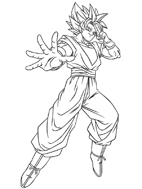 goku coloring pages  printable goku coloring pages