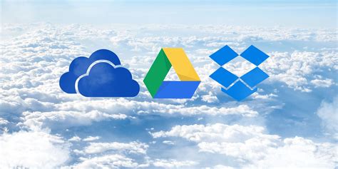 dropbox  google drive  onedrive  cloud storage