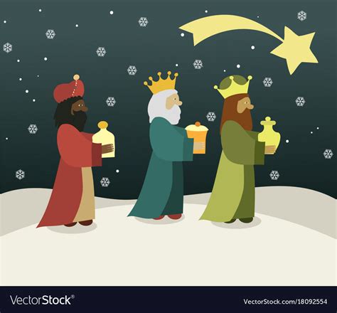 wise men bring presents  jesus royalty  vector