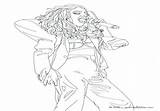 Gaga Lady Coloring Pages Getcolorings Color Getdrawings sketch template