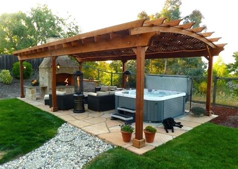 Gazebo Outdoor Patio Jacuzzi Cedar Hot Tub Enclosures Joy
