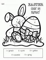 Easter Numbers Color Coloring Number Printable Pages Kids Preschool Activities Kindergarten Colors Bestcoloringpagesforkids Worksheets Sheets Colouring Printables Egg School Crafts sketch template