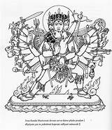 Bhairava Tantra Hindu Buddhist sketch template