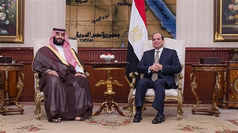 saudi crown prince visits egypt meets with president