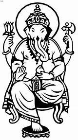 Ganesha Ganesh Ausmalbilder Ausmalbild 4to40 sketch template