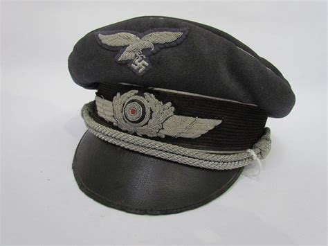 Original Ww2 Third Reich Era German Luftwaffe Officer S Peaked Visor Cap