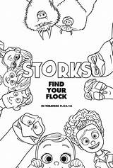 Coloring Pages Storks Print sketch template