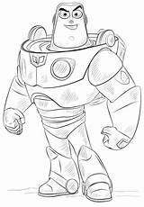 Buzz Lightyear Coloring Pages Toy Story Printable Drawing Woody Print Book Printables Getdrawings Supercoloring Categories sketch template