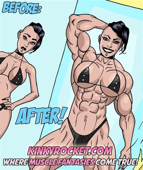 pin by kinky rocket on female muscle growth comics pinterest