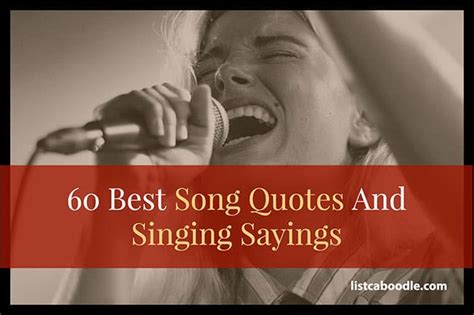 60 song quotes about singing for music lovers