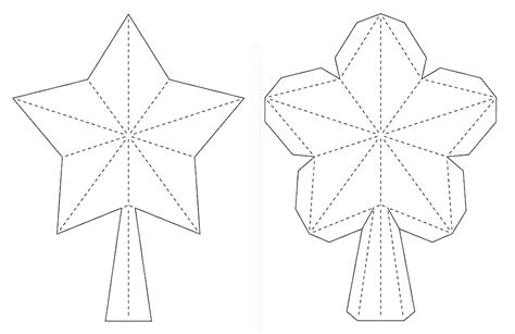 crafting creatures  paper star  xmas tree topper  svg dxf