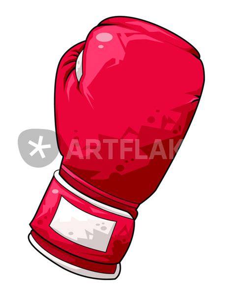 Red Boxing Glove Drawing Art Prints And Posters By William Rossin