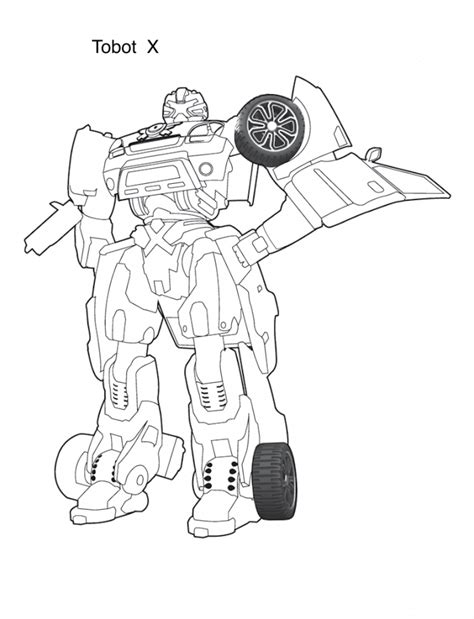 tobot coloring pages  kids visual arts ideas