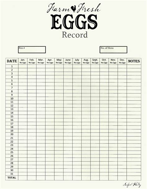 printable poultry record keeping templates printable templates