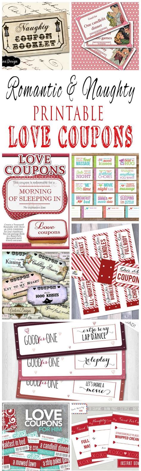 Romantic And Naughty Printable Love Coupons For Him