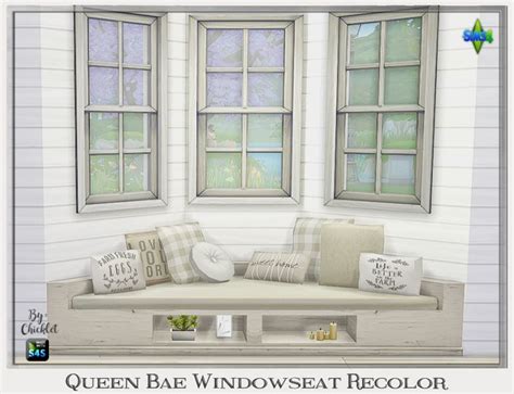 ts queen bae window seat recolor sims  windows window seat sims