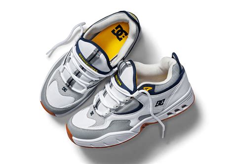 dc shoes kalis og white grey blue yellow store list sneakernewscom