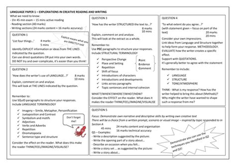 aqa english language paper   paper  revision mats teaching resources