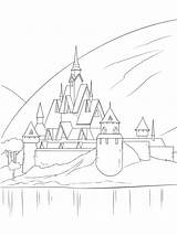 Arendelle Castle Colouring Coloringpage Ca Pages Frozen Colour Check Category sketch template