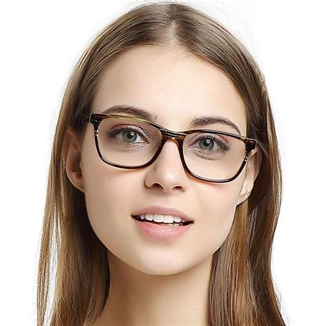 occi chiari womens rectangle stylish eyewear frame non prescription