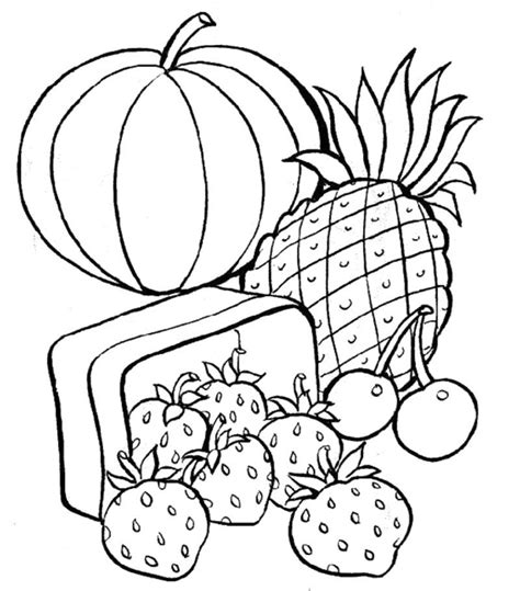 colouring pages unhealthy food clip art library