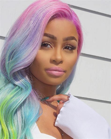 blac chyna wears a rainbow wig and slays in her latest instagram photos