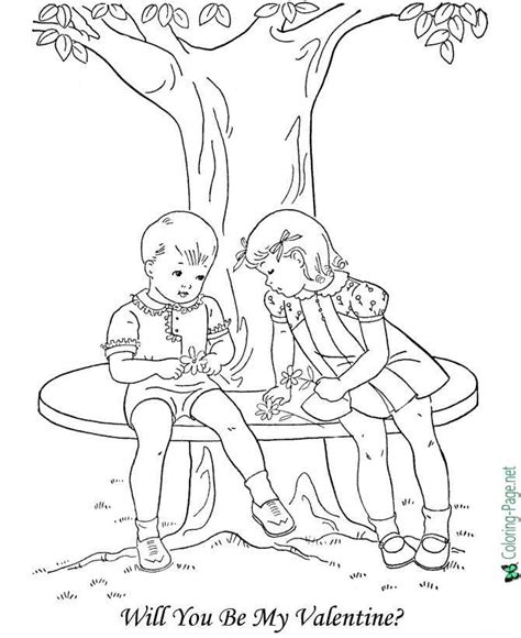 valentines day coloring pages girl valentine print