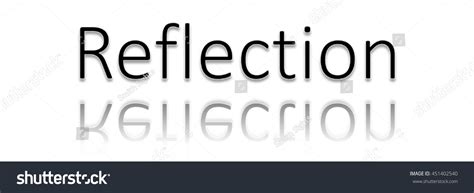 reflection word clip art stock illustration  shutterstock