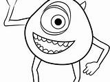 Mike Coloring Wazowski Pages Sulley Getdrawings Getcolorings sketch template