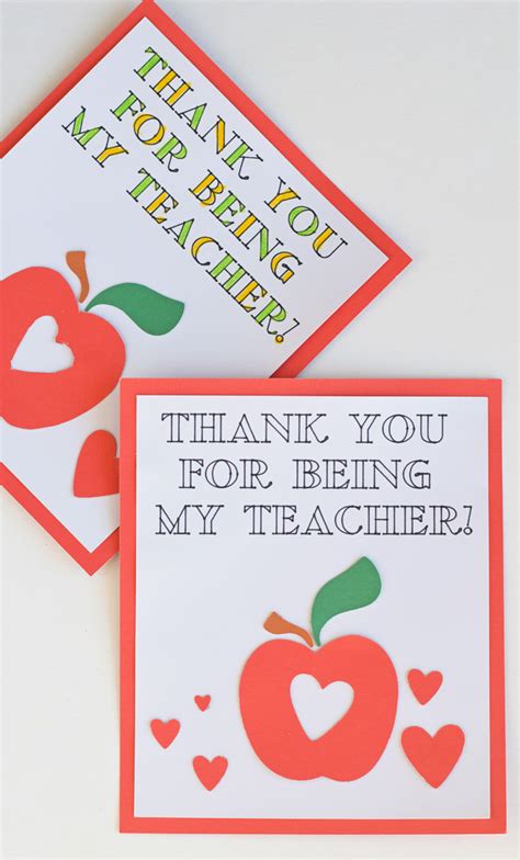 printable cards  teachers