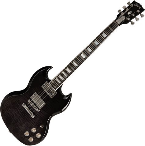 gibson sg standard hp ii trans black fade solid body electric guitar