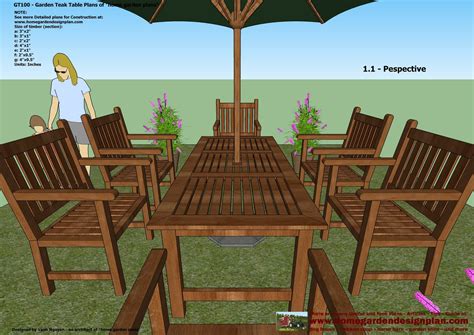 patio furniture plans wooden ideas wood working project plan