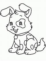 Dog Coloring Pages Cute Dogs Printable Kids Puppy sketch template