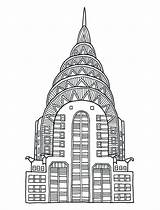 Chrysler Building Drawing Sketch Paintingvalley sketch template